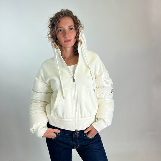 MONCLER Giacca felpa bianca