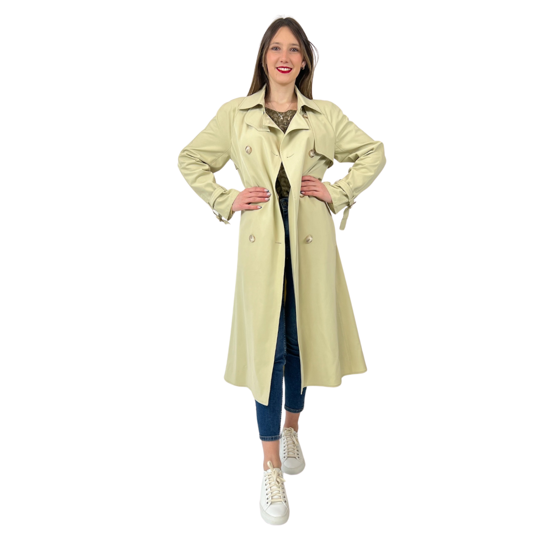 RAMOSPORT Trench lungo beige chiaro