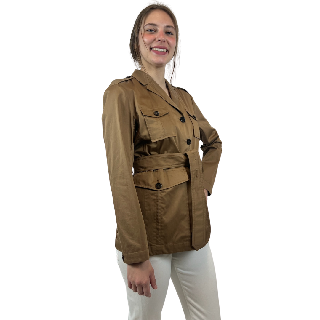 'S MAX MARA Giacca safari tabacco