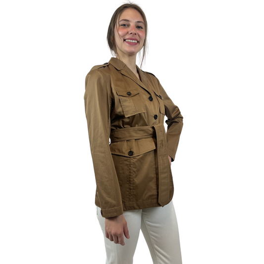 'S MAX MARA Giacca safari tabacco