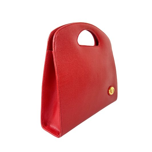 BURBERRY Borsa rigida rossa