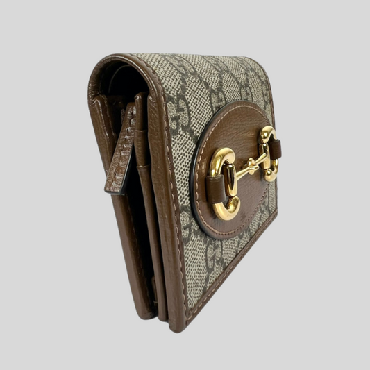 GUCCI Portafoglio Horsebit GG Supreme
