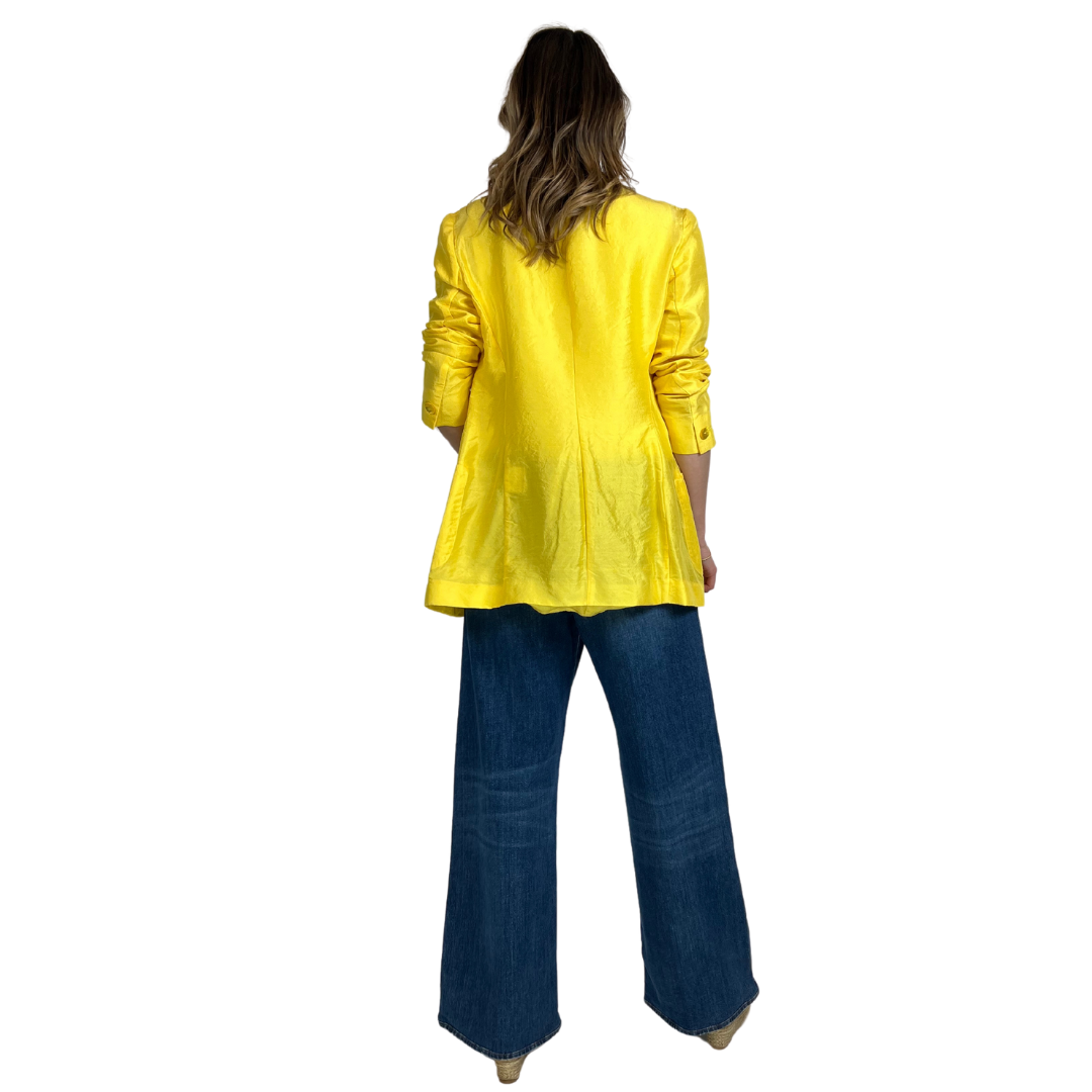 ROMEO GIGLI Blazer in seta giallo