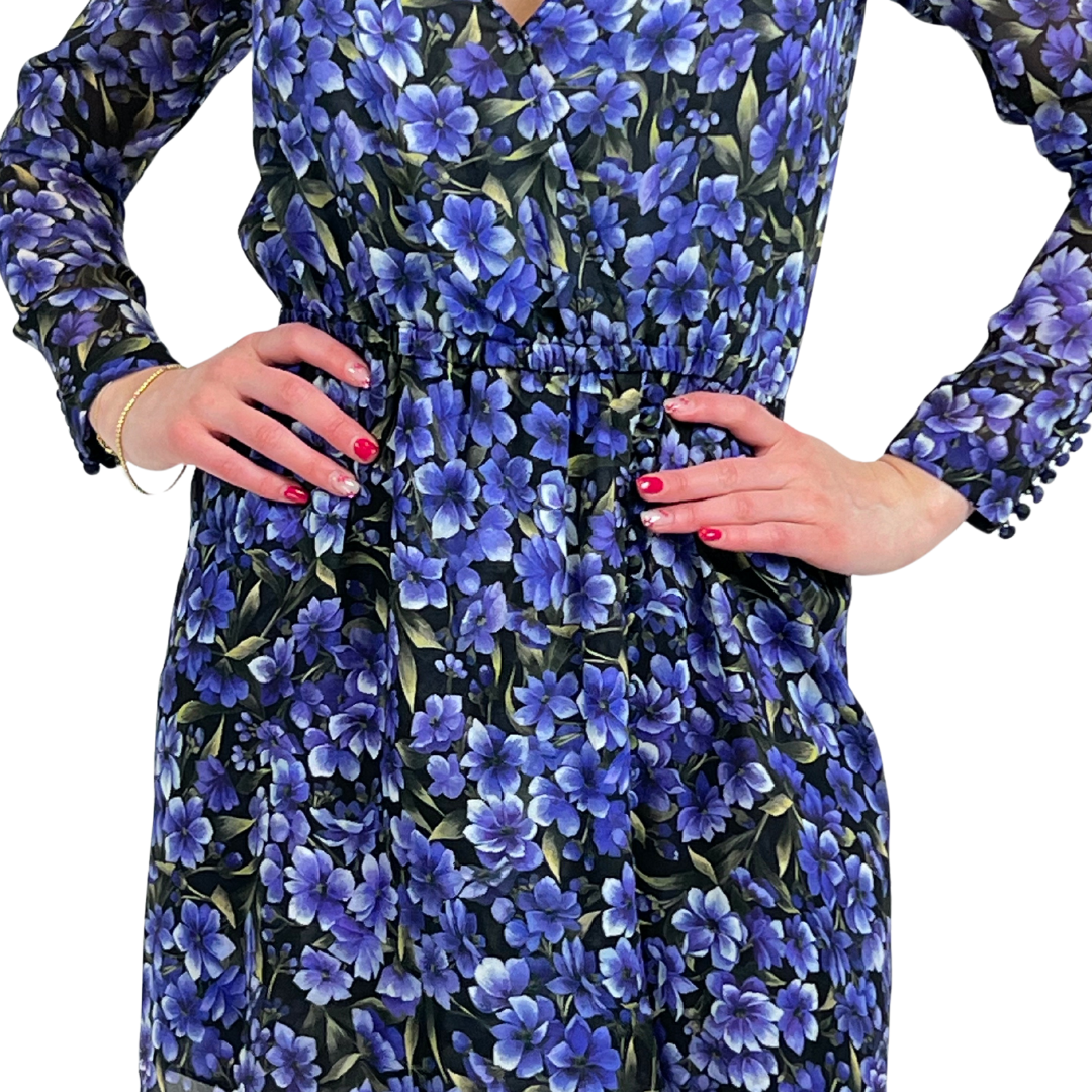THE KOOPLES PARIS Abito a fiori viola
