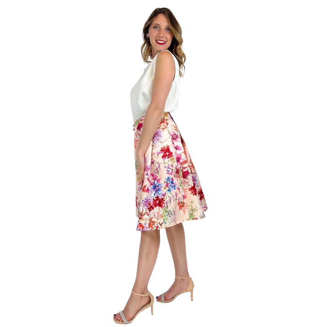 TWENTY EASY BY KAOS Gonna fiorata rosa
