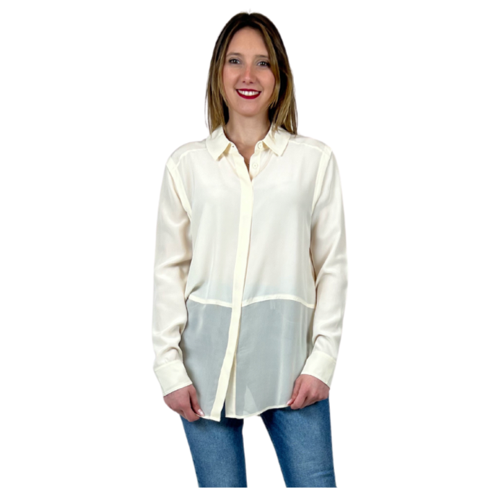 ALEXANDER WANG Camicia lunga semitrasparente