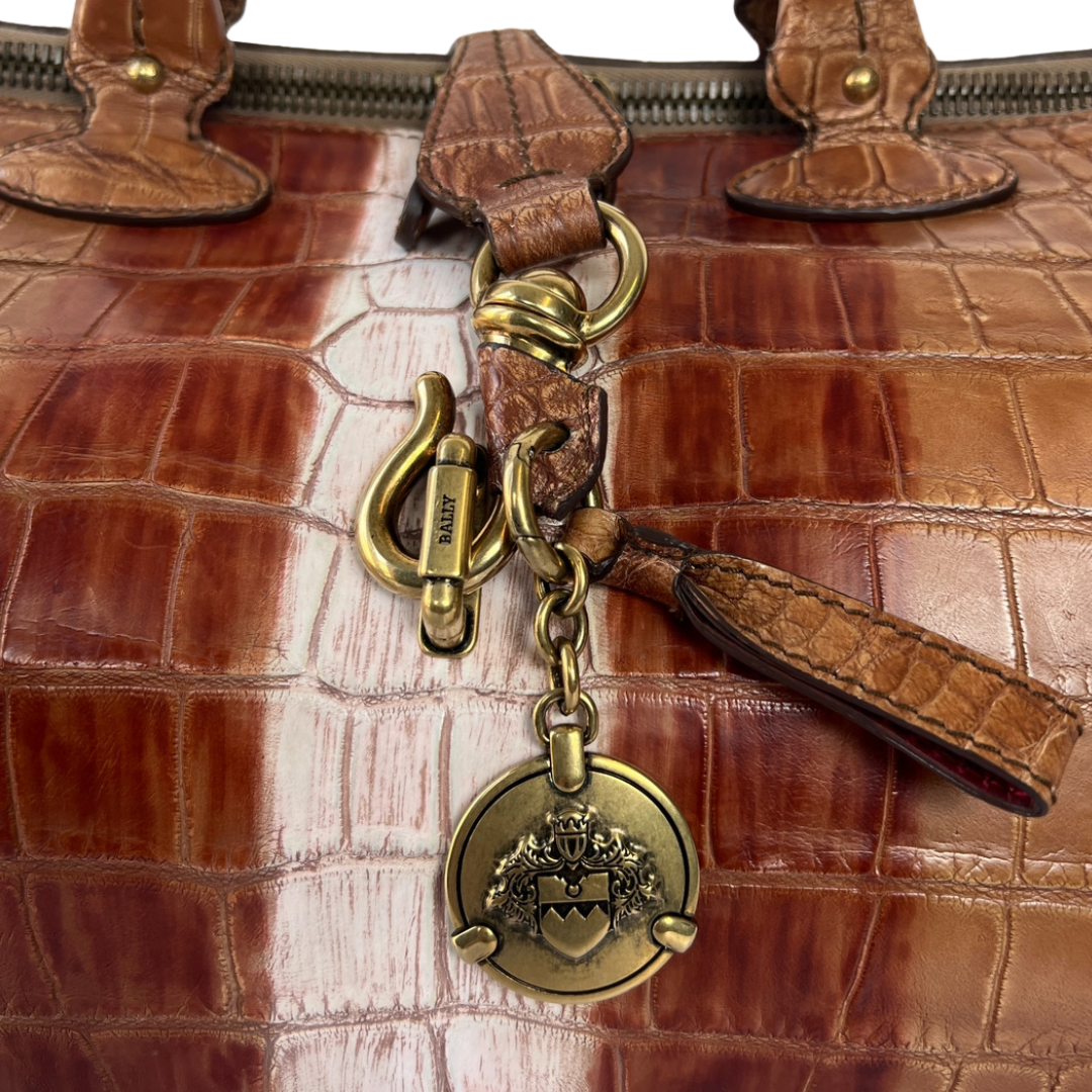 BALLY Borsa bauletto stampa cocco
