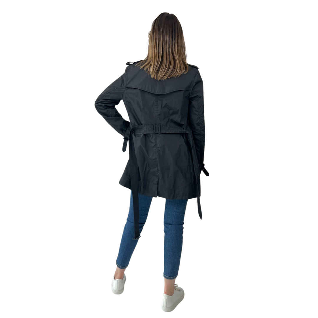 BURBERRY Trench nero in nylon