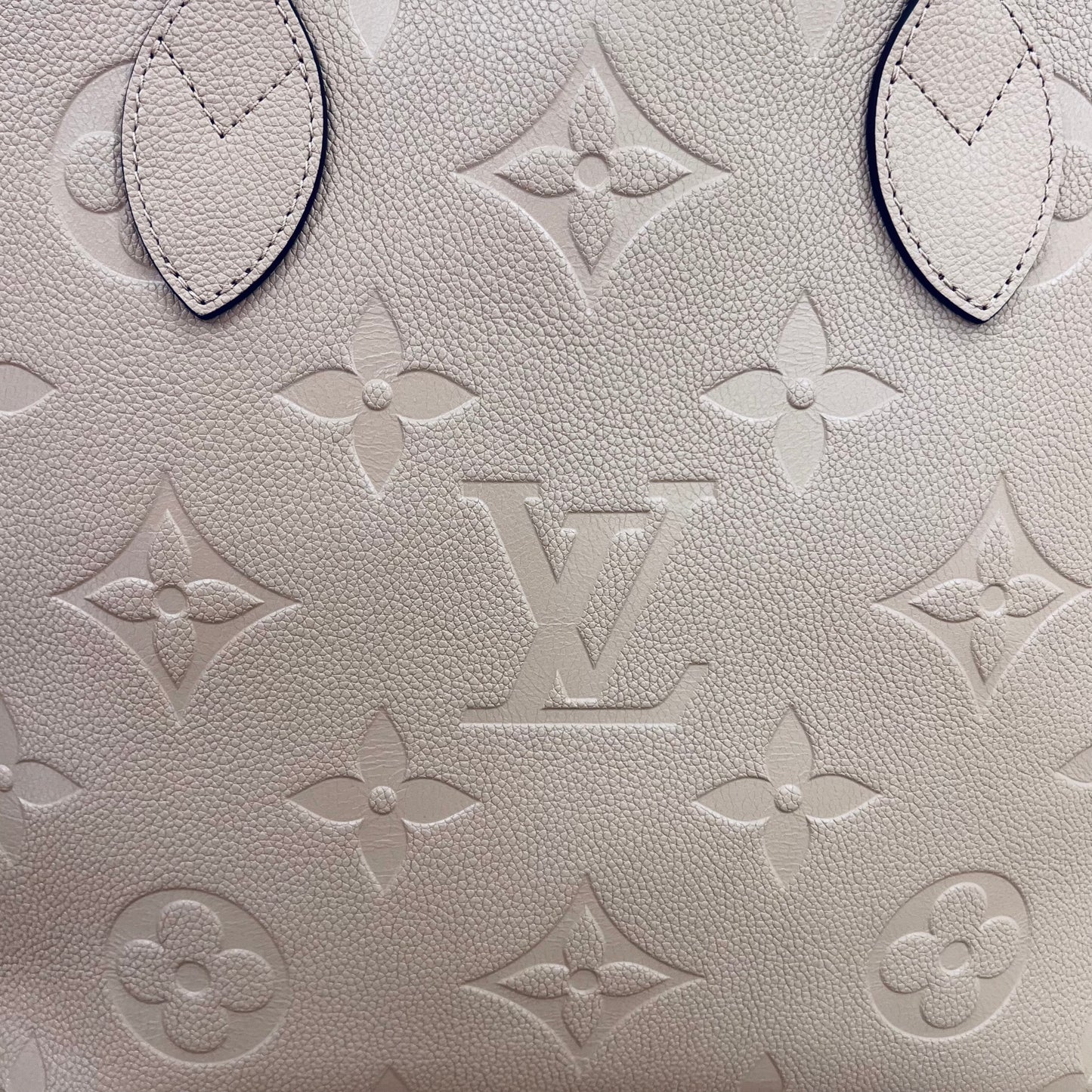 LOUIS VUITTON Borsa Neverfull MM monogram empreinte tortora