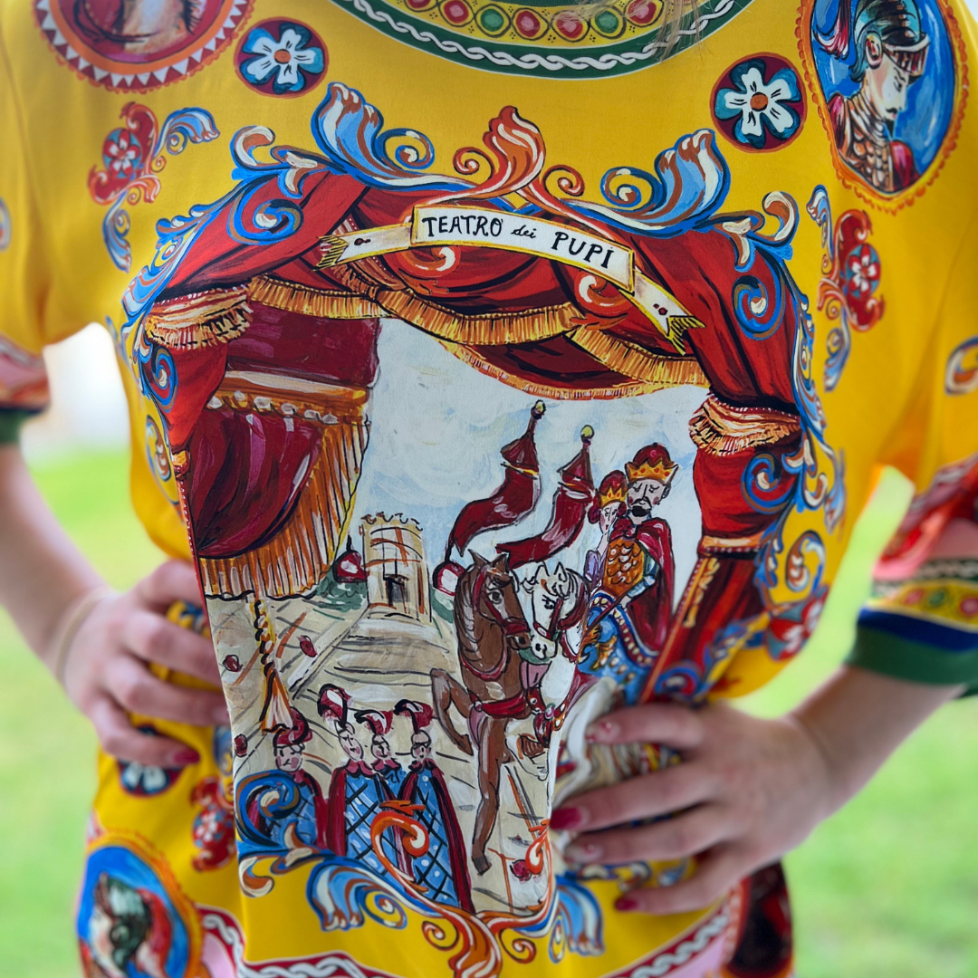 DOLCE & GABBANA Casacca stampa Teatro dei Pupi