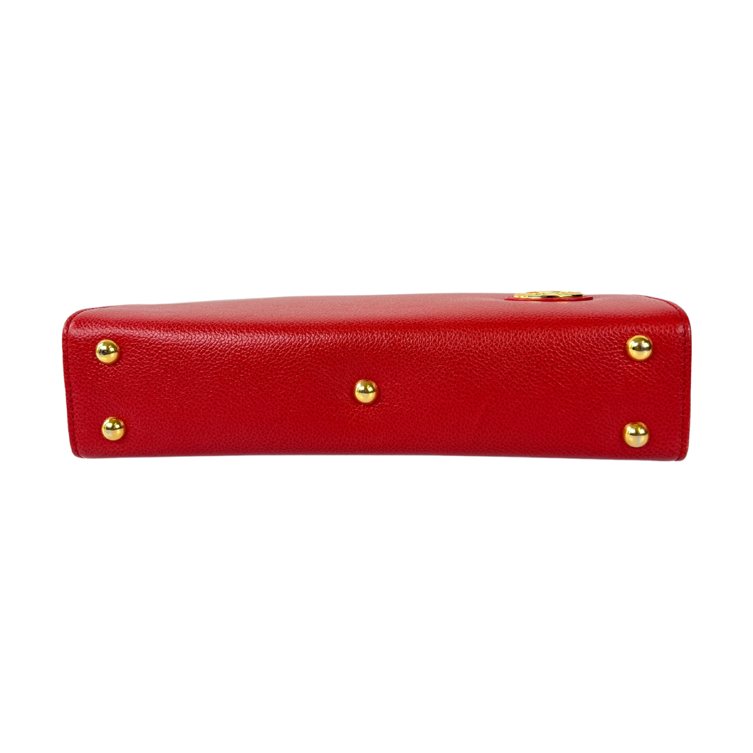 BURBERRY Borsa rigida rossa