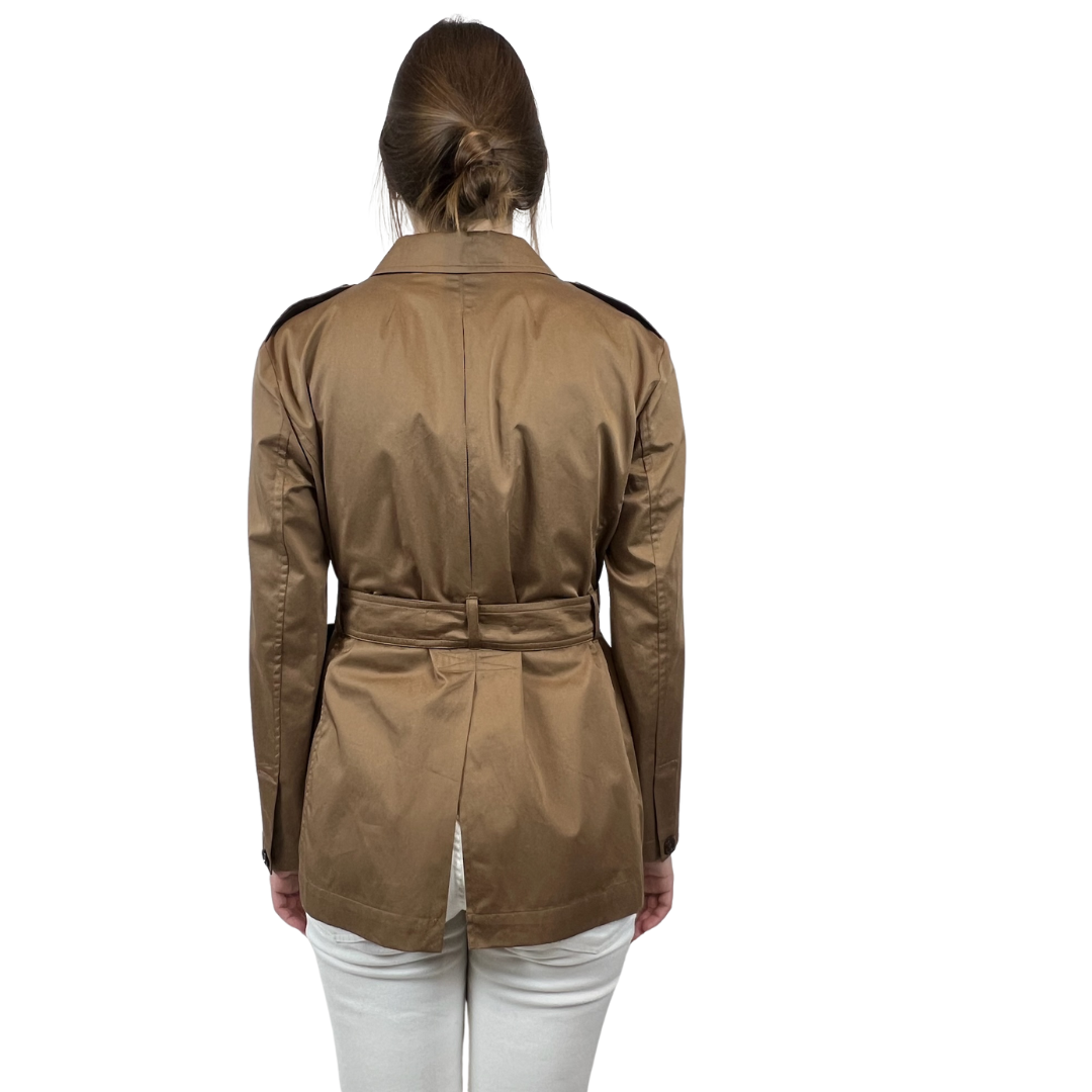 'S MAX MARA Giacca safari tabacco