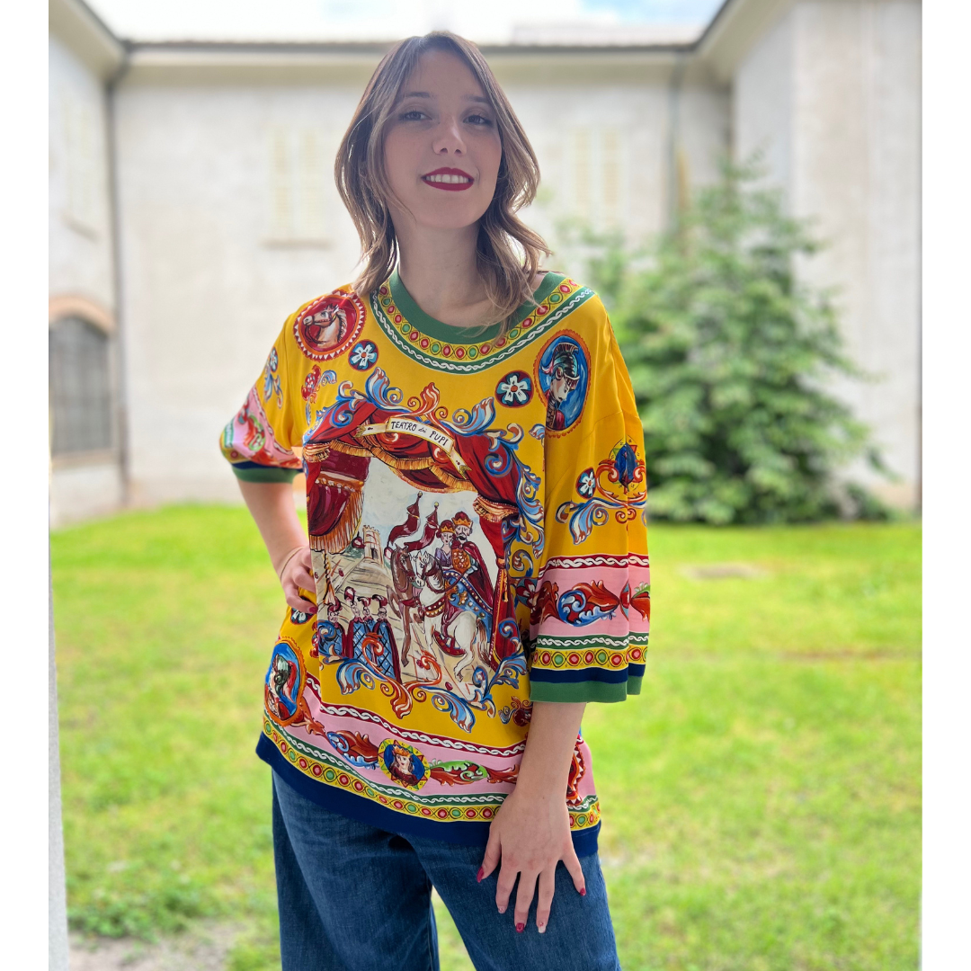 DOLCE & GABBANA Casacca stampa Teatro dei Pupi