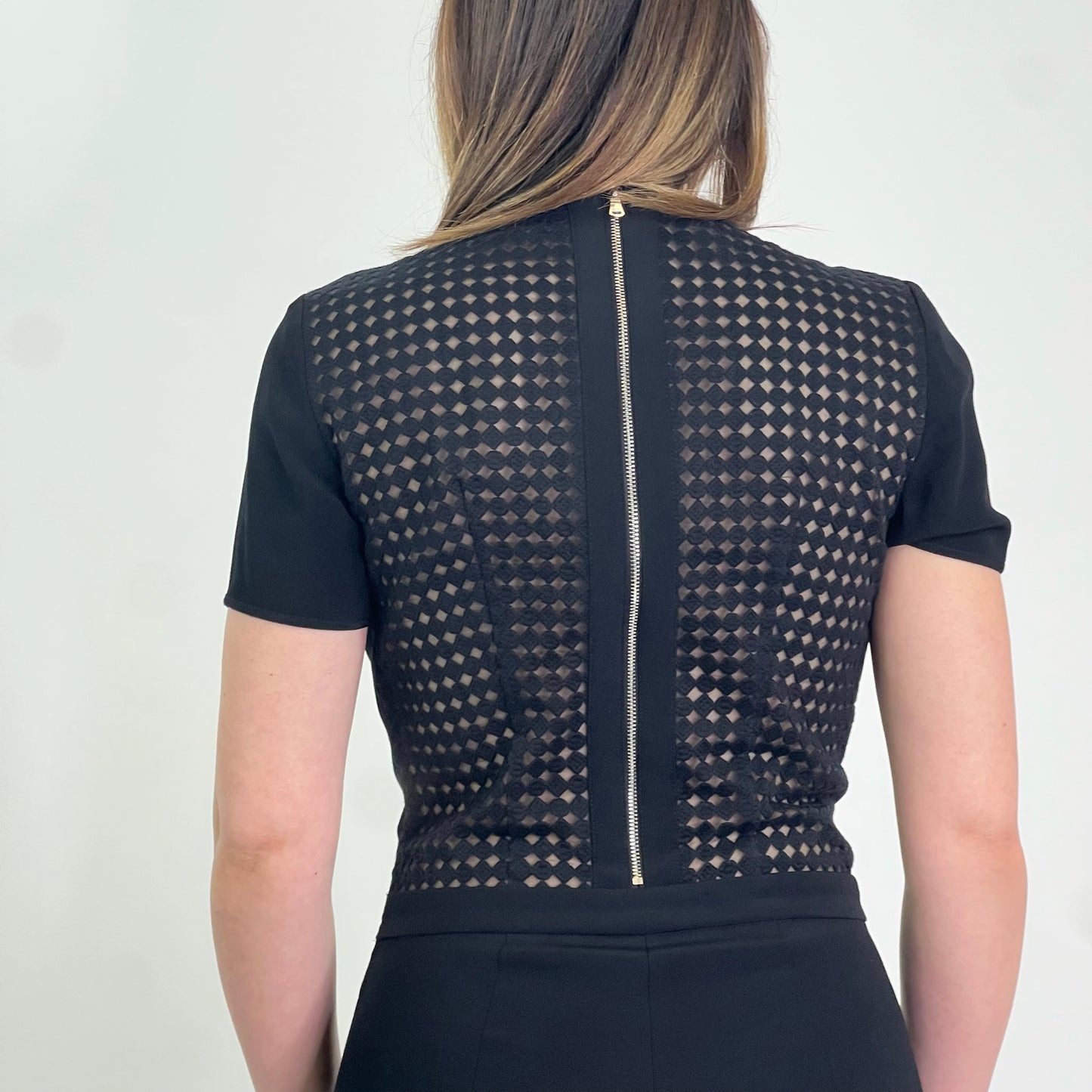 HUGO BOSS Tuta intera con schiena traforata