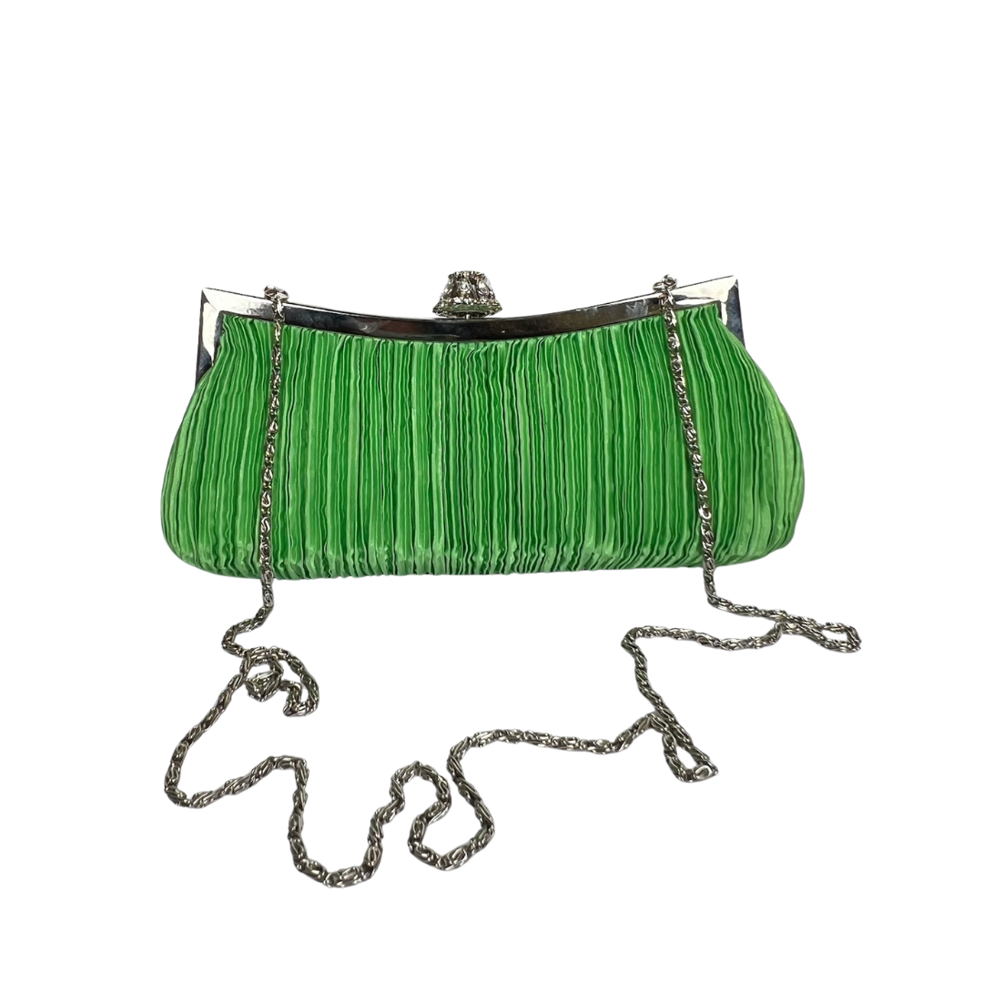 ALBERTARIO MILANO Borsa pochette rettangolare verde acido