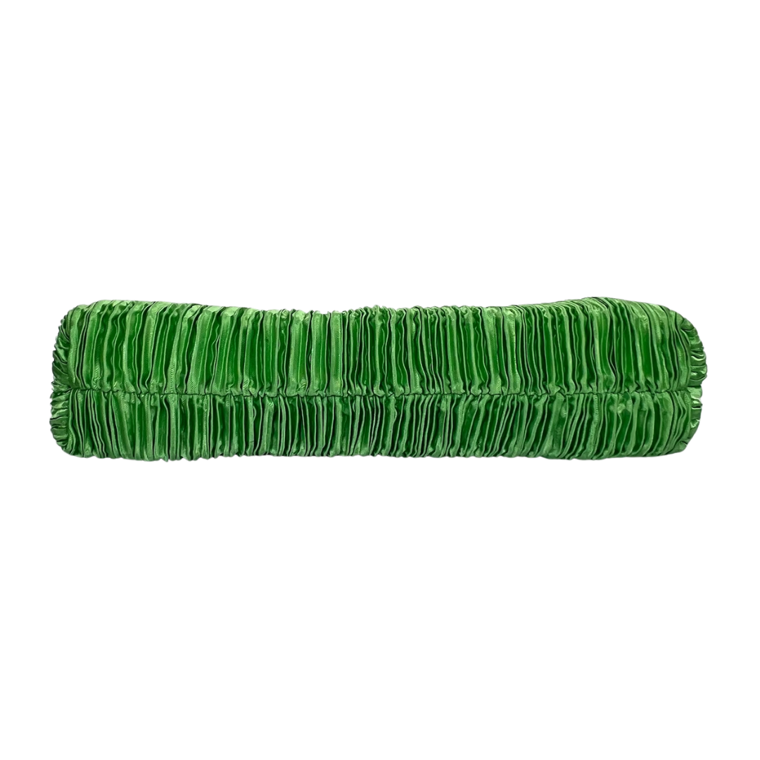ALBERTARIO MILANO Borsa pochette rettangolare verde acido