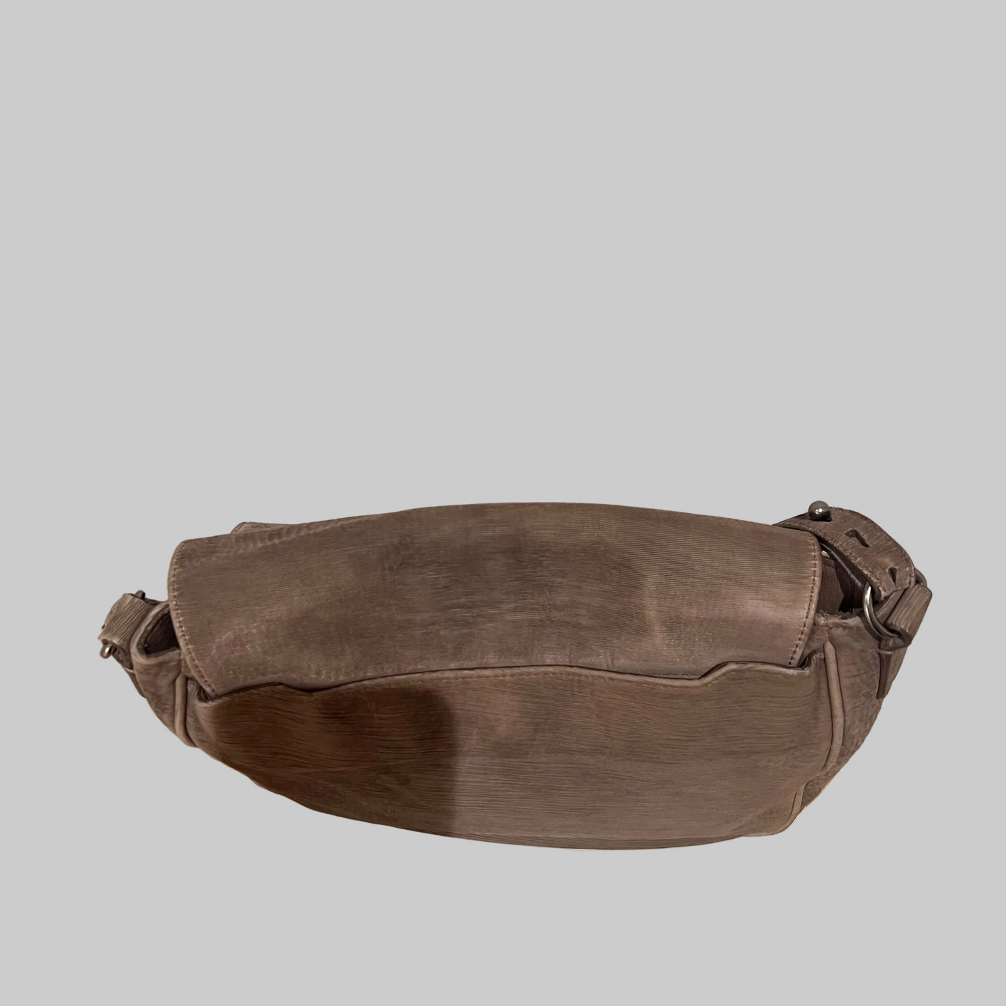 ALEXANDER WANG Borsa scamosciata tortora con borchie sul fondo