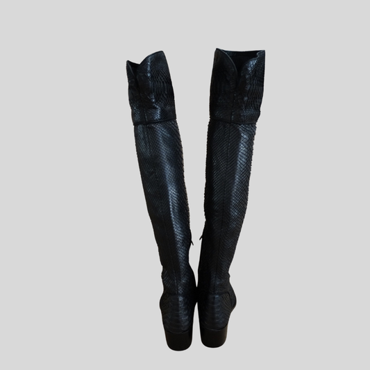 ANTONIO ARTIGIANO Forte dei Marmi Stivale gambale alto in pitone