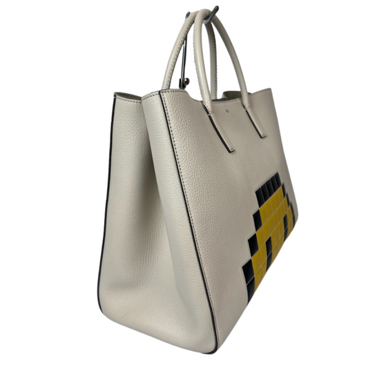 ANYA HINDMARCH Borsa in pelle martellata con smile
