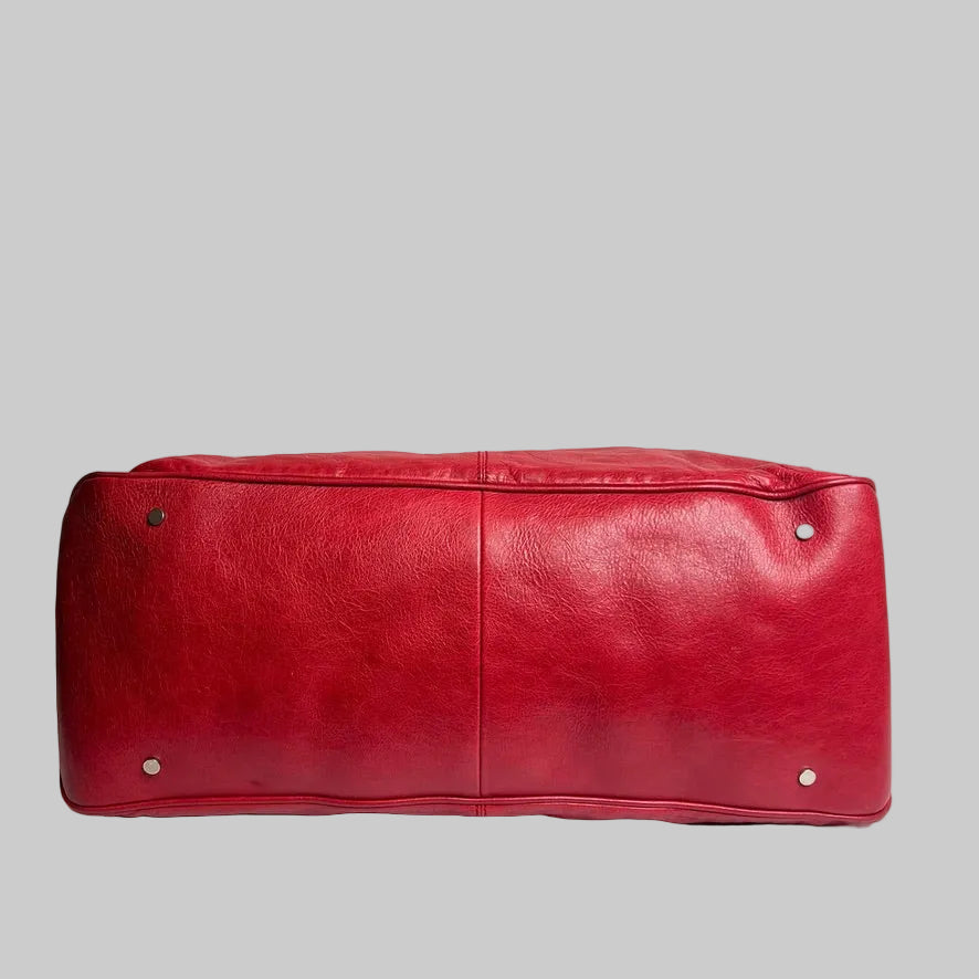 BALENCIAGA Borsa Weekender Motocross Over rossa