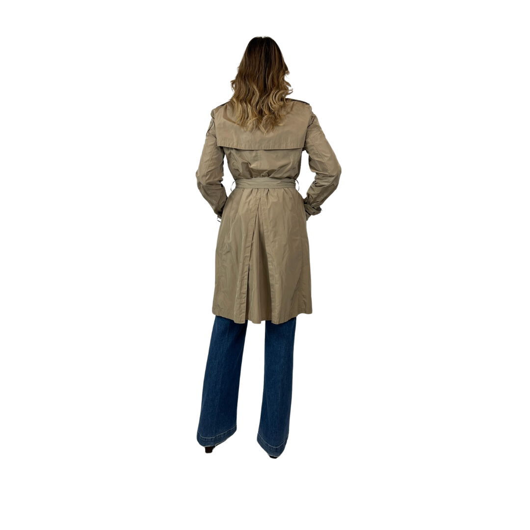 BLAUER Trench lungo beige tortora