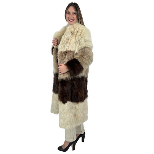 BORBONESE Pelliccia lunga tre colori