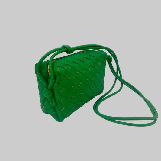 BOTTEGA VENETA Borsa Loop Mini verde prato