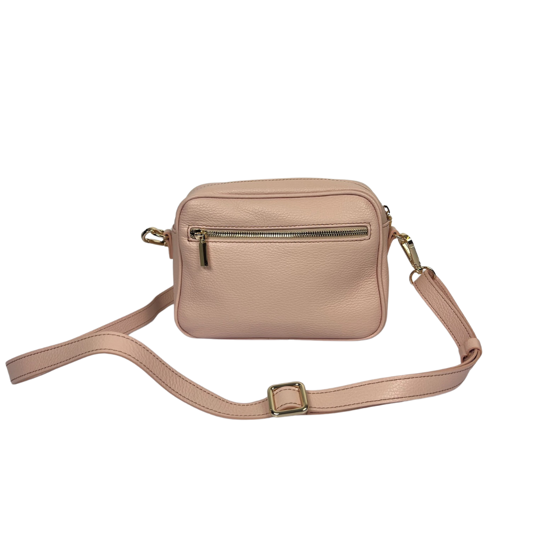 BRICS Borsa in pelle martellata rosa pastello