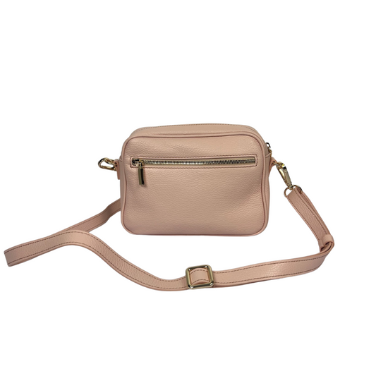 BRICS Borsa in pelle martellata rosa pastello