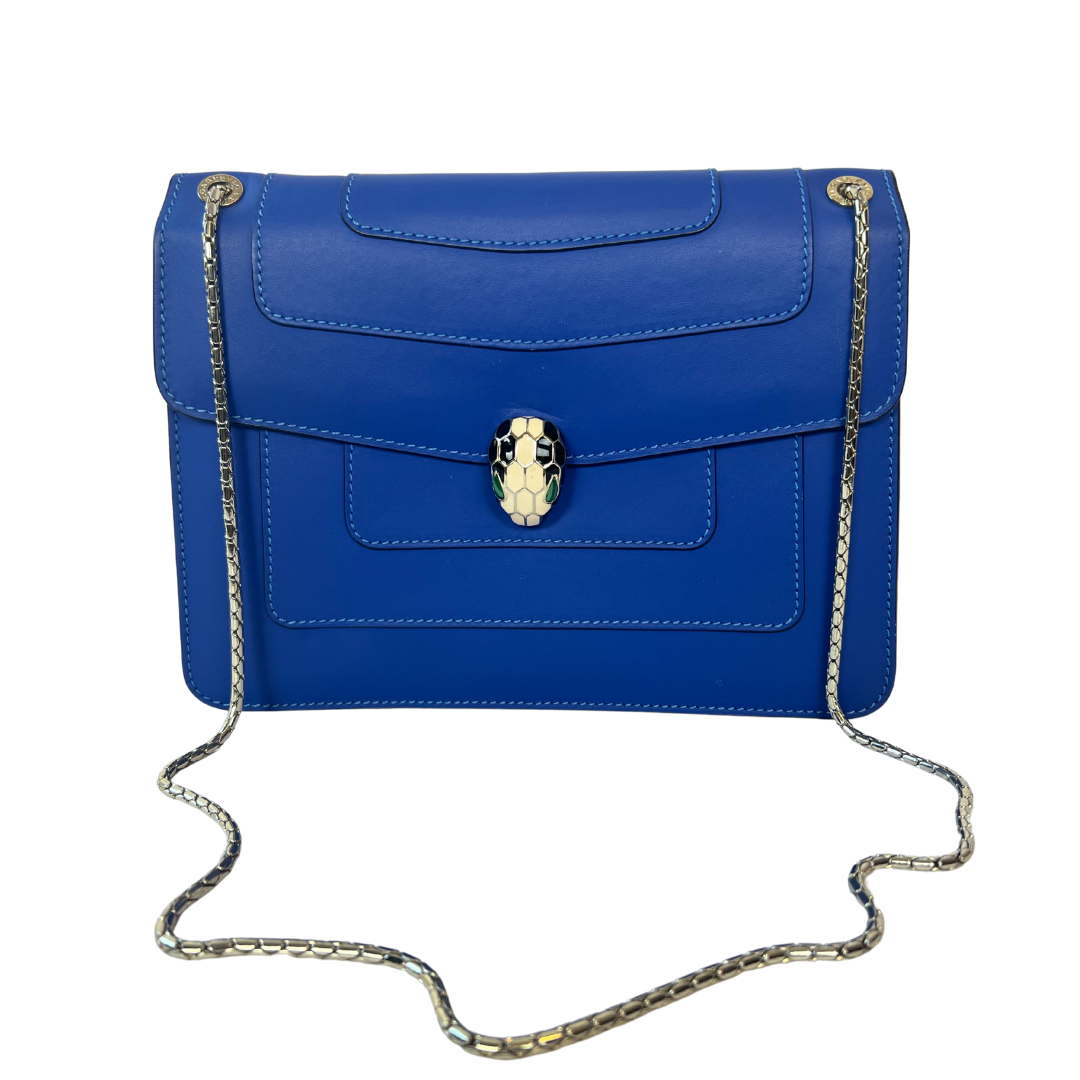 BULGARI Borsa Serpenti Forever blu lapislazzuli