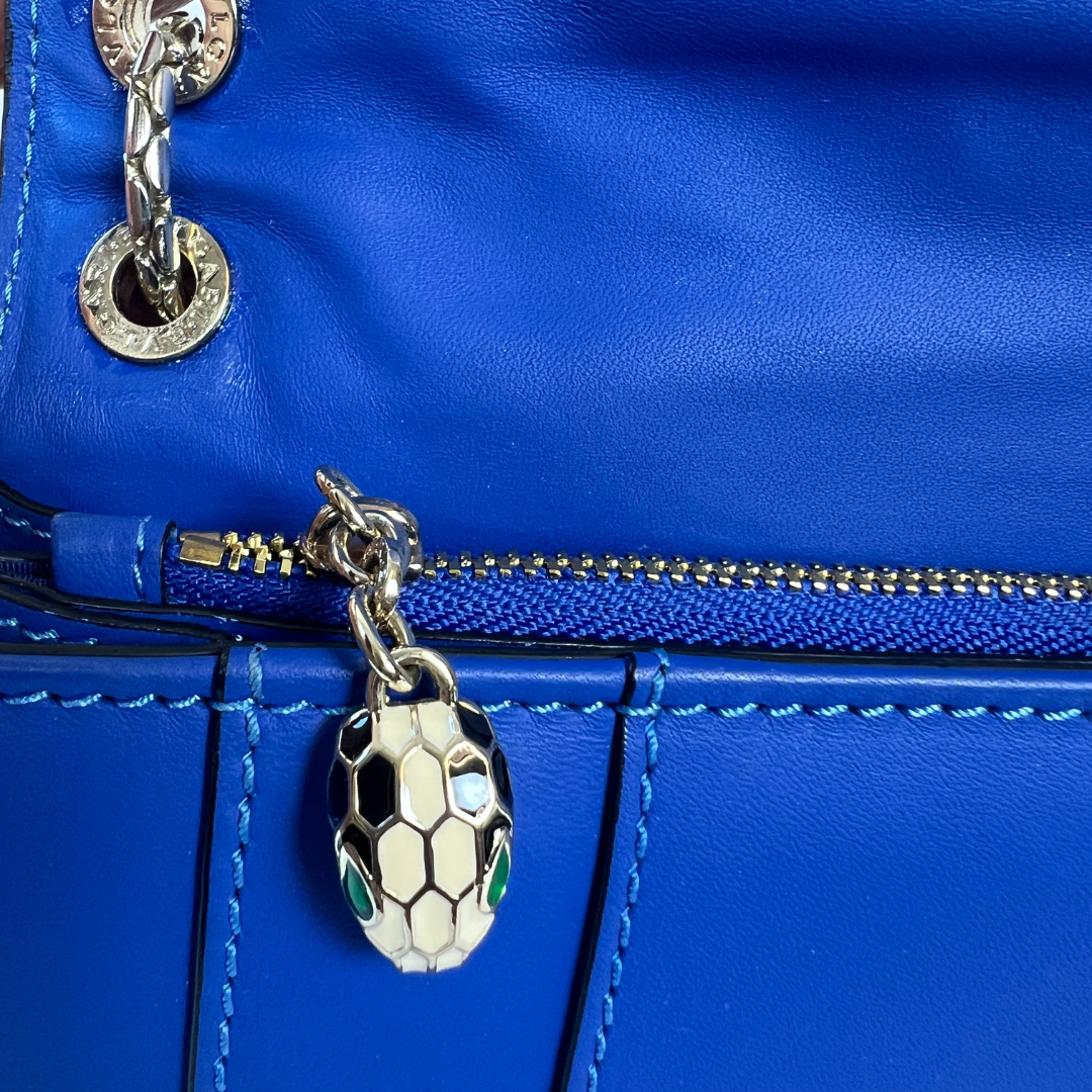 BULGARI Borsa Serpenti Forever blu lapislazzuli