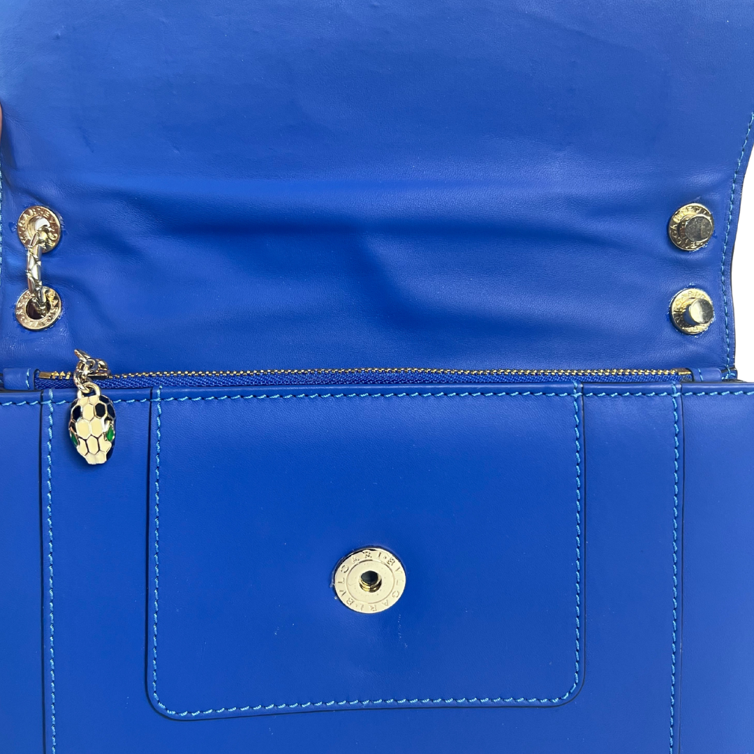 BULGARI Borsa Serpenti Forever blu lapislazzuli