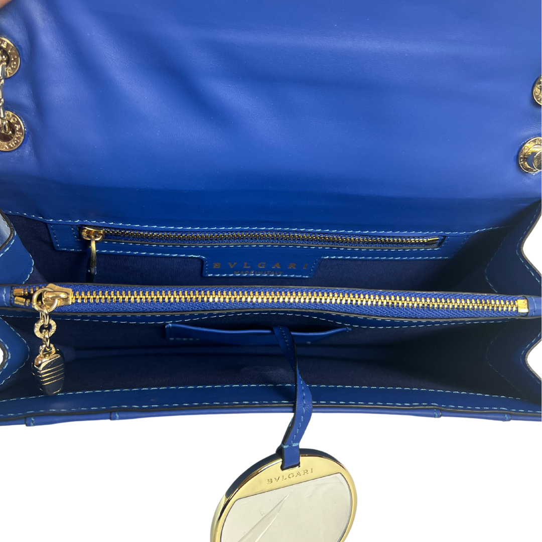 BULGARI Borsa Serpenti Forever blu lapislazzuli