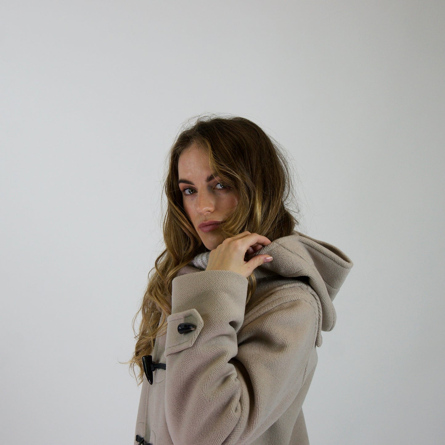 BURBERRY Cappotto in lana tortora