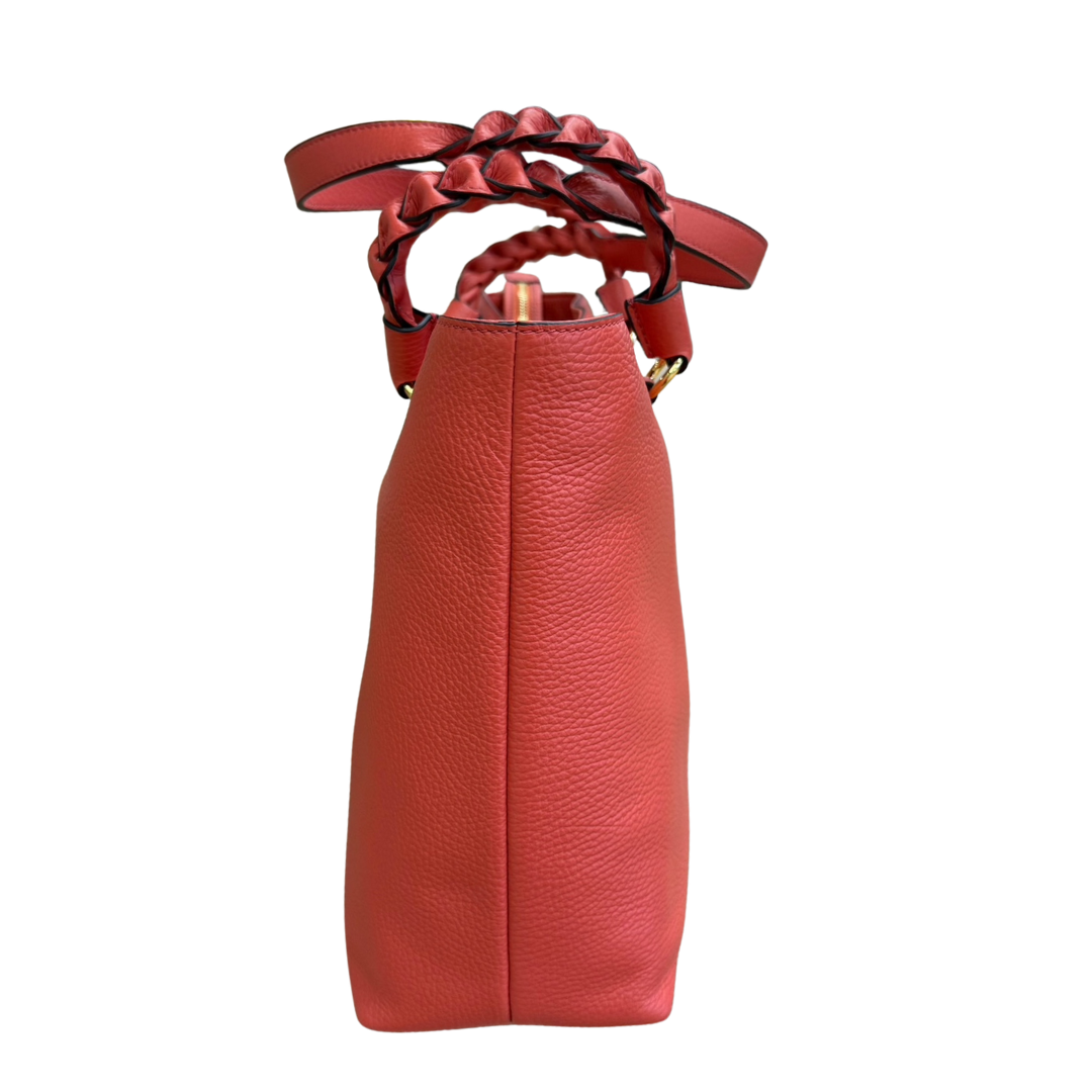 COCCINELLE Borsa in pelle color corallo