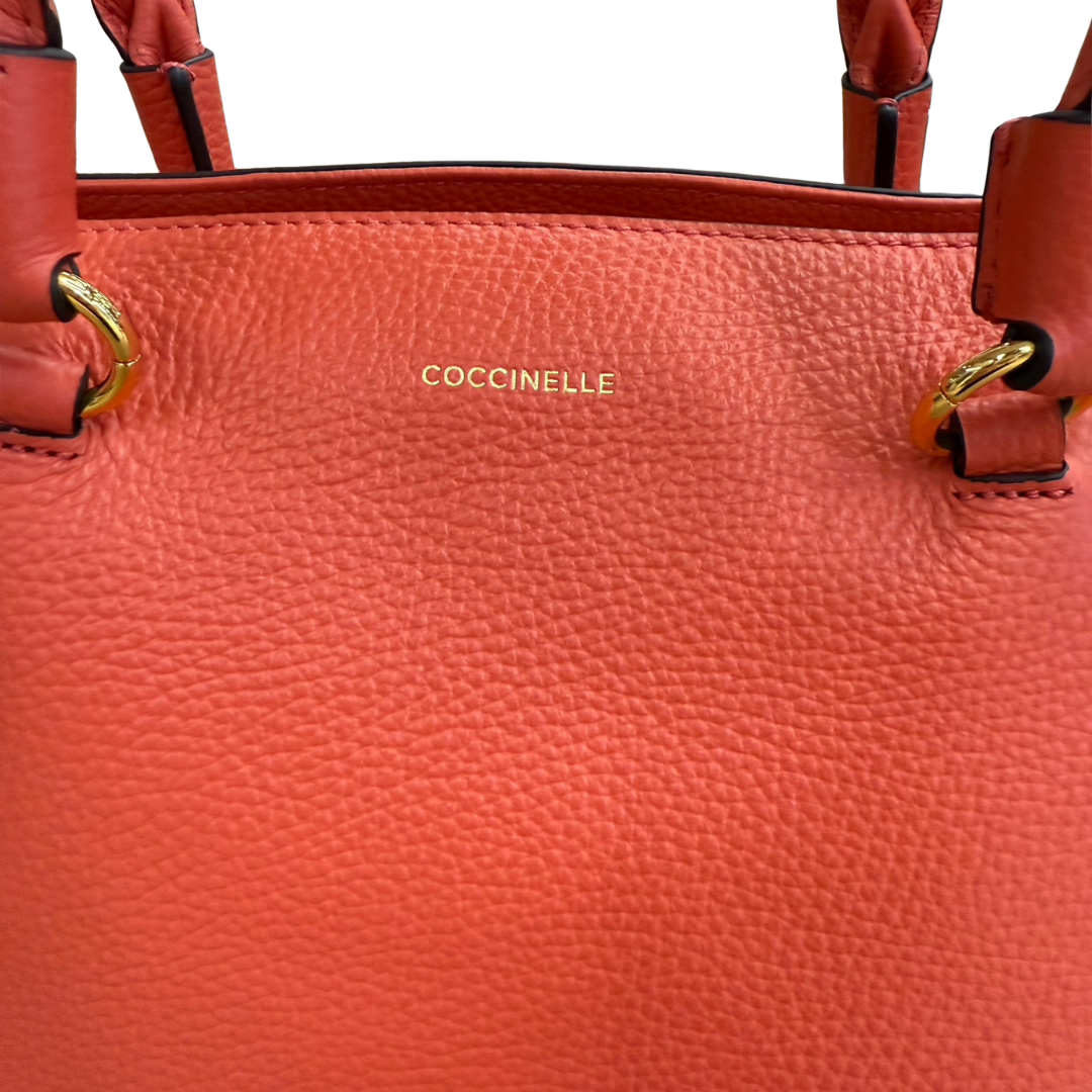 COCCINELLE Borsa in pelle color corallo