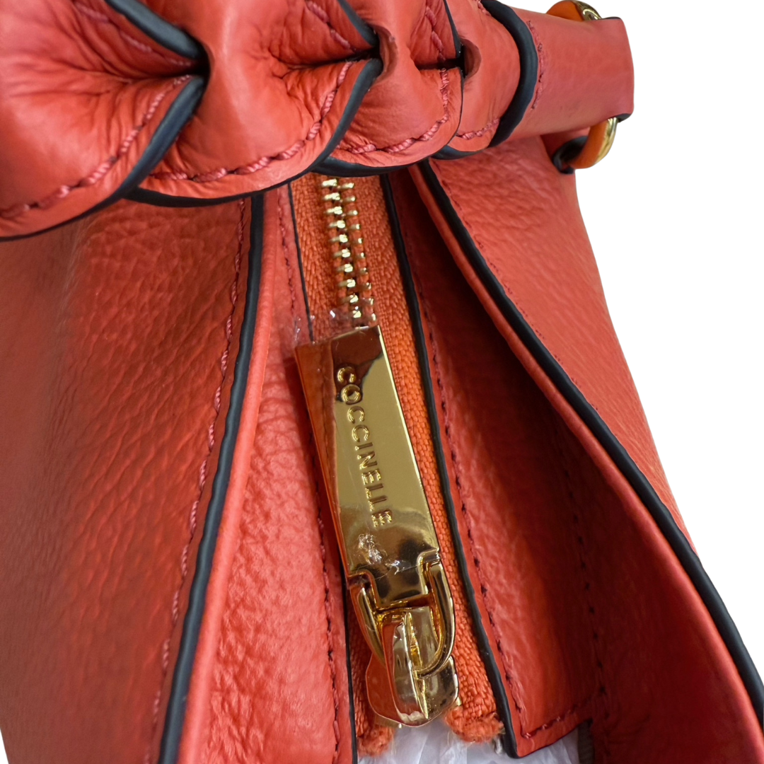 COCCINELLE Borsa in pelle color corallo