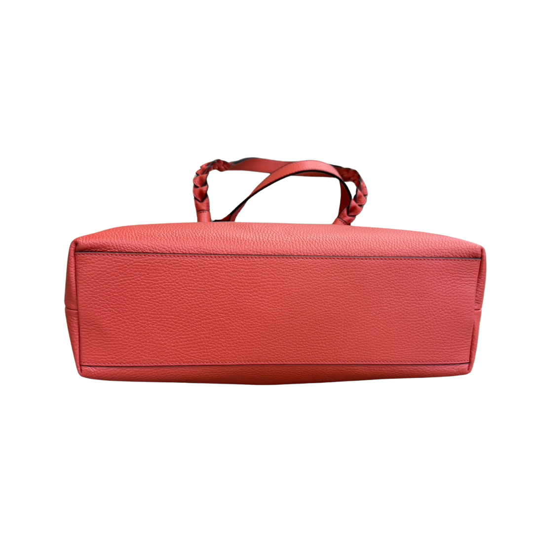 COCCINELLE Borsa in pelle color corallo