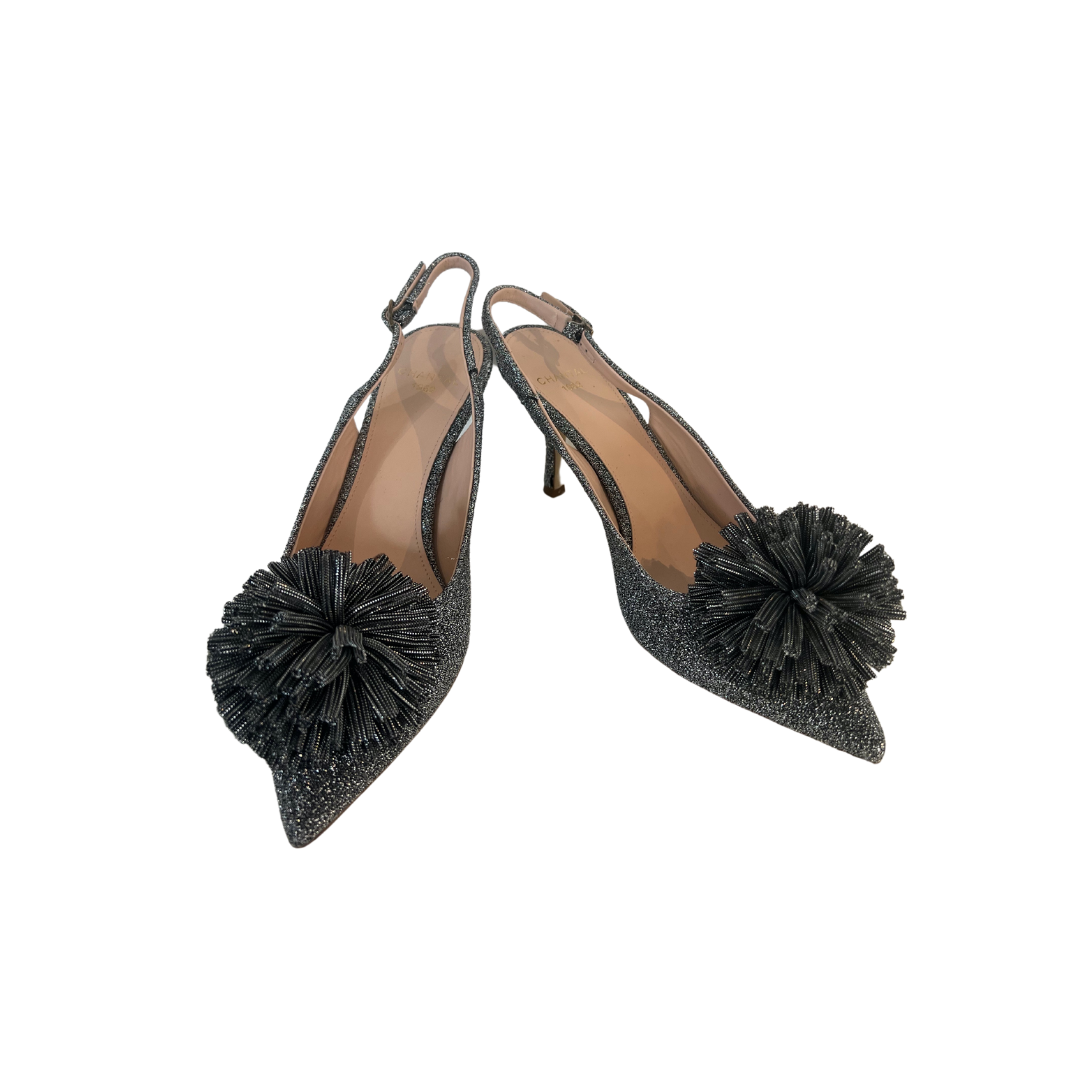 Chantal scarpa aperta d'argento