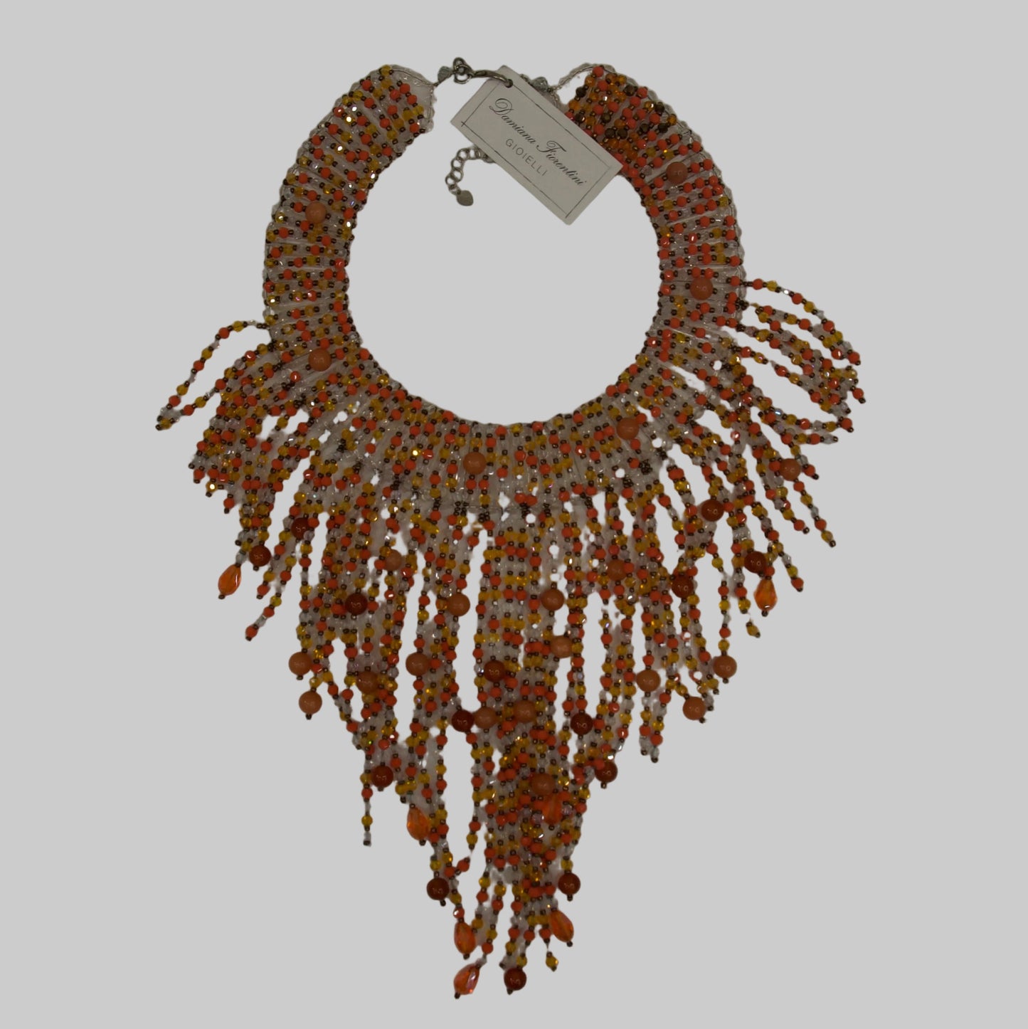 DAMIANA FIORENTINI Collana maxi toni arancio