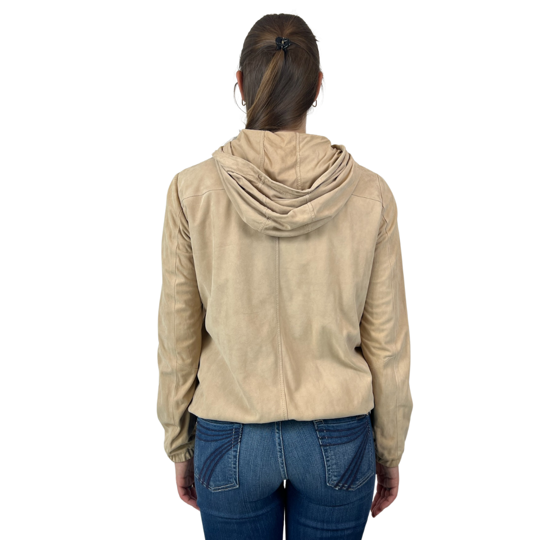 DESA COLLECTION Giacca giubbino in nappa scamosciata