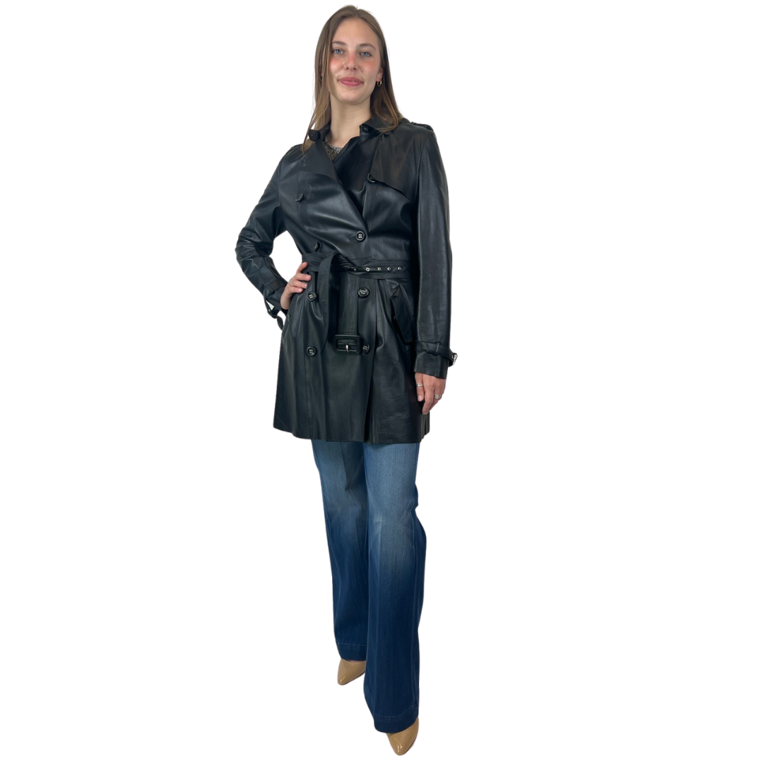 DESA COLLECTION Trench in nappa blu