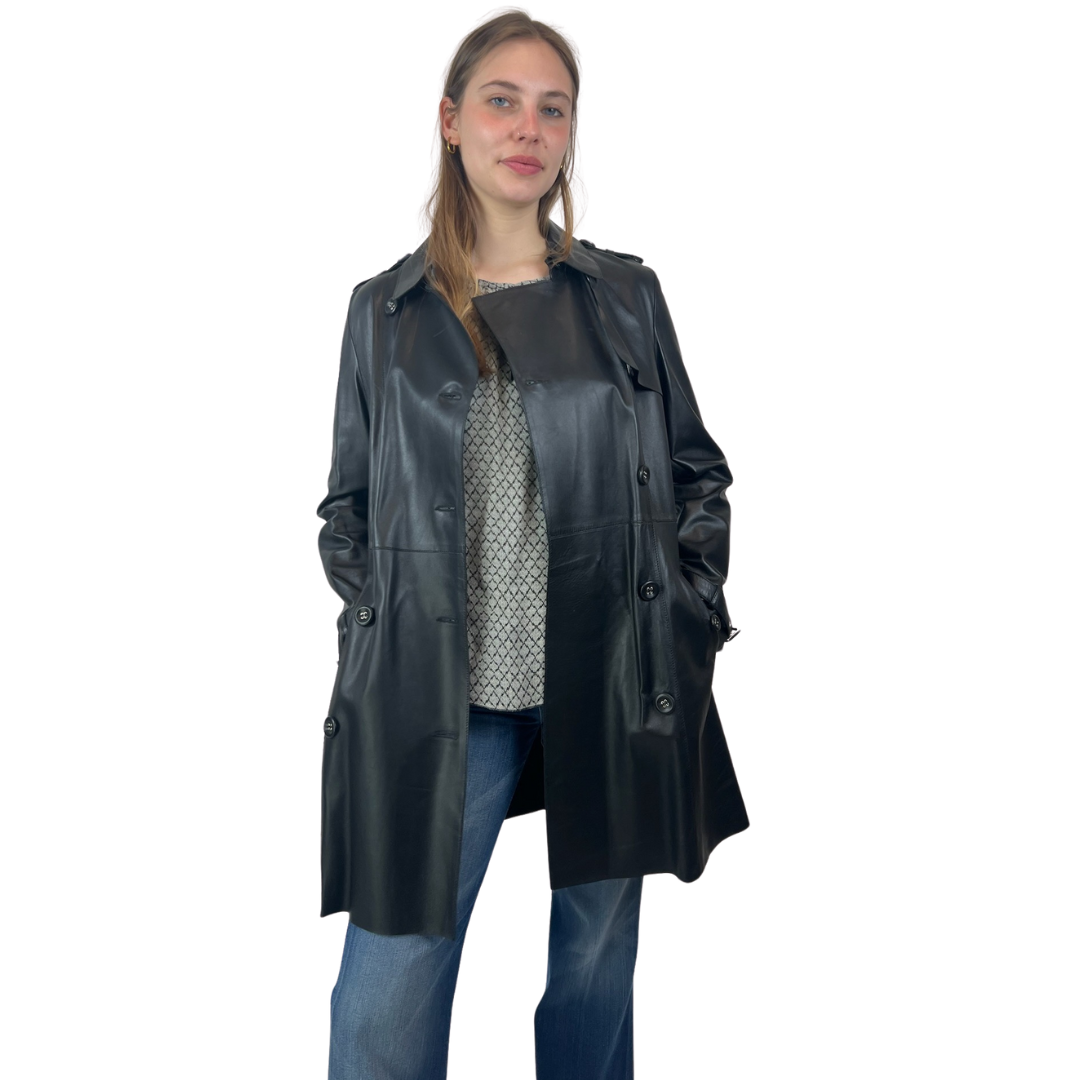 DESA COLLECTION Trench in nappa blu