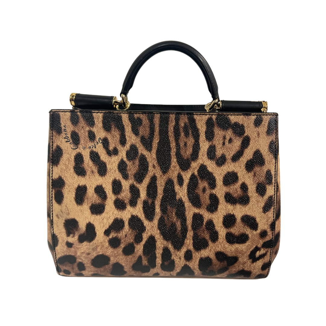 DOLCE & GABBANA Borsa in pelle martellata maculata