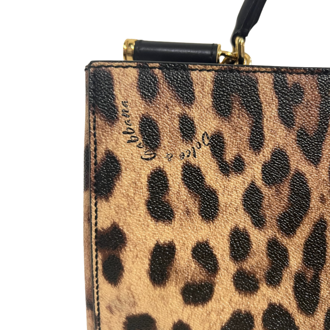 DOLCE & GABBANA Borsa in pelle martellata maculata