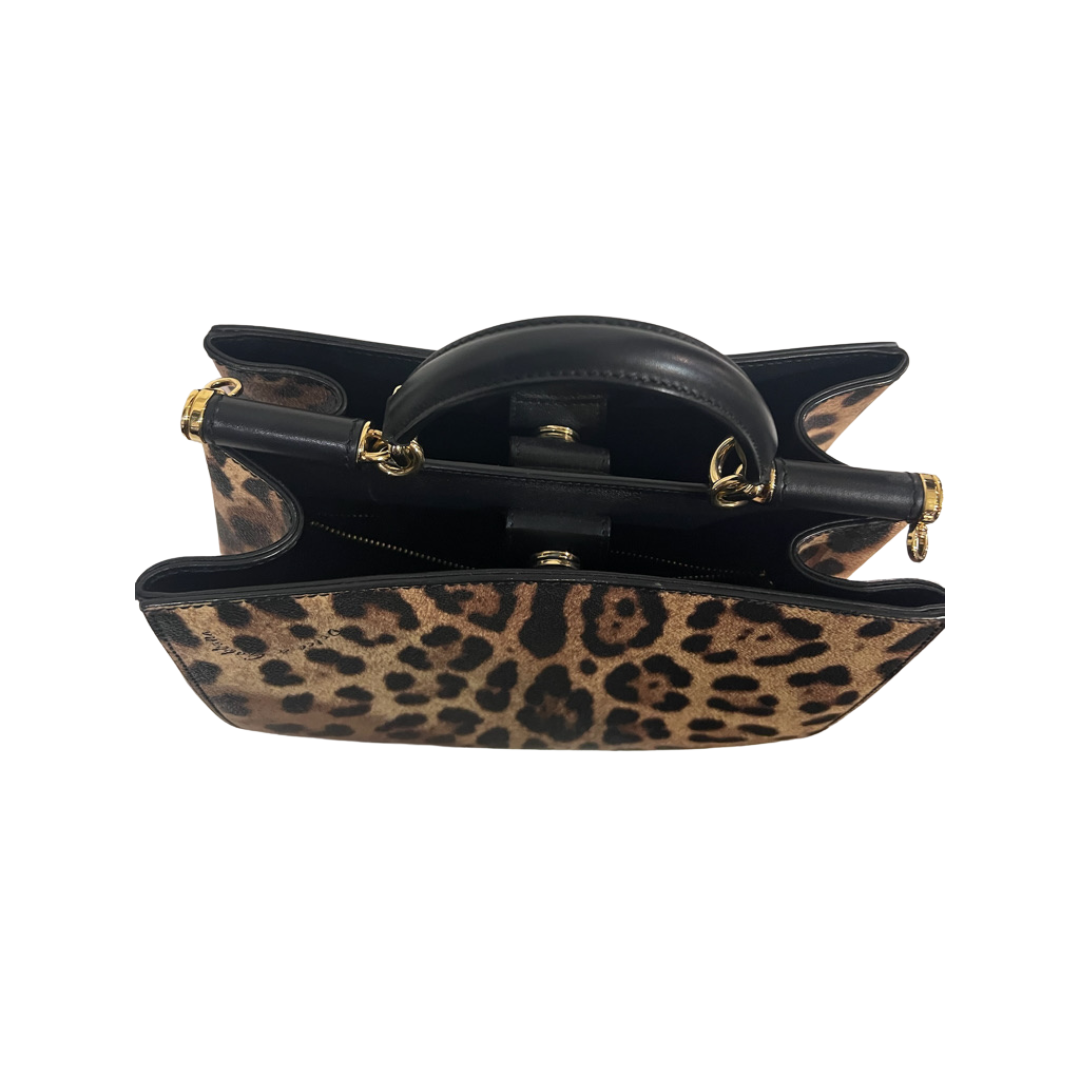 DOLCE & GABBANA Borsa in pelle martellata maculata