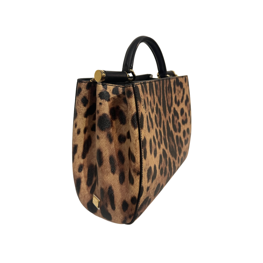 DOLCE & GABBANA Borsa in pelle martellata maculata