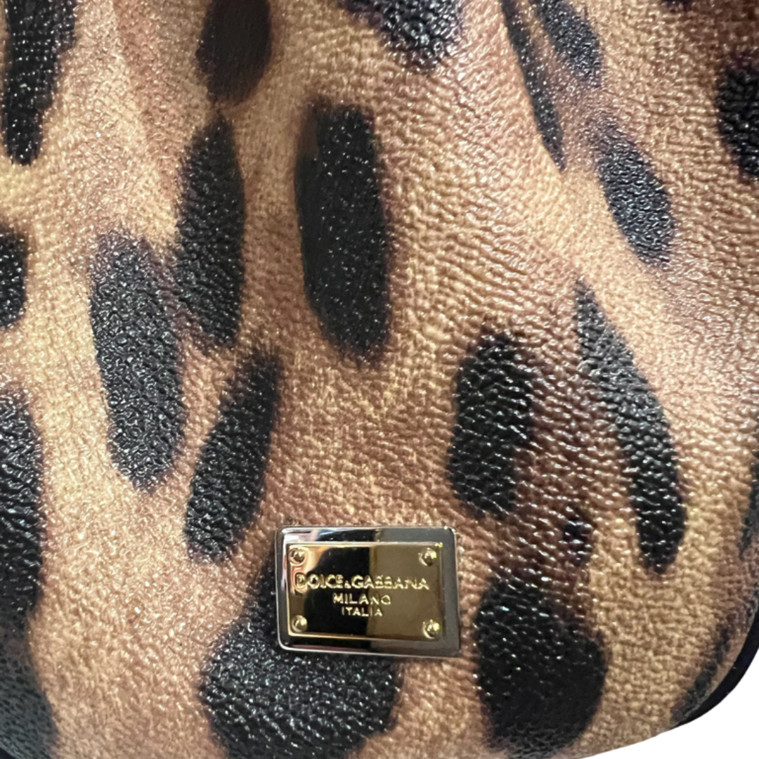 DOLCE & GABBANA Borsa in pelle martellata maculata