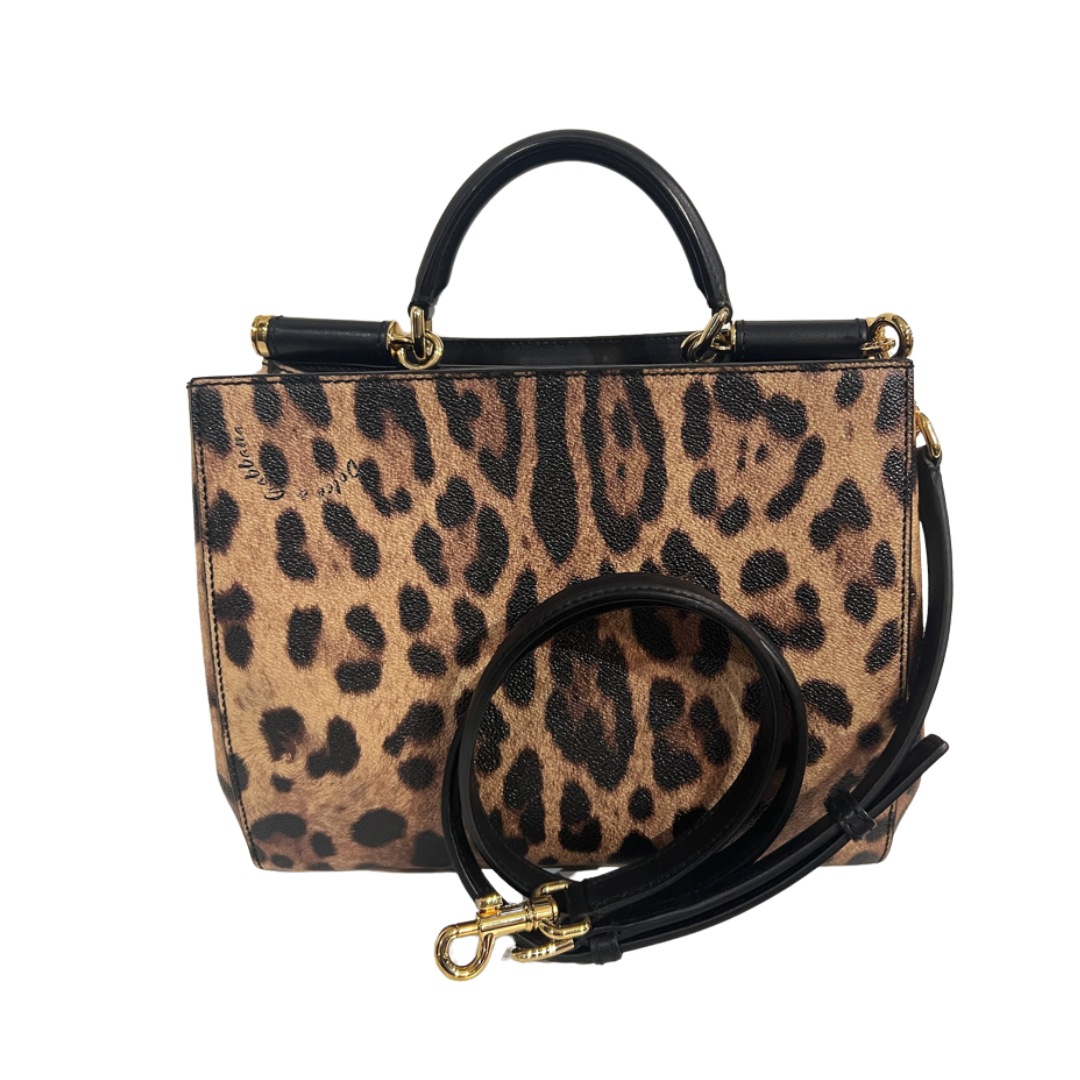 DOLCE & GABBANA Borsa in pelle martellata maculata