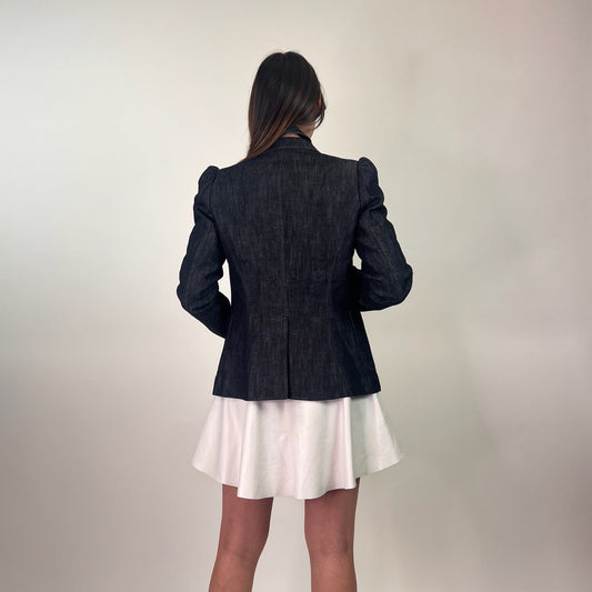 DSQUARED2 Giacca blazer denim jeans scuro